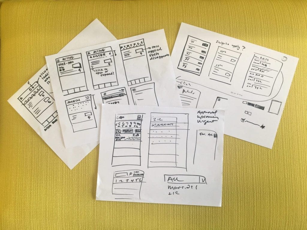 Design Studio wireframes