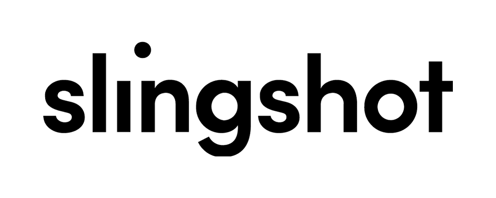 slingshot black word logo