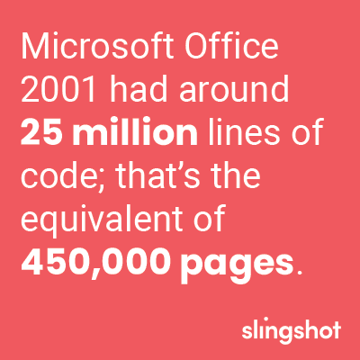 microsoft office lines of code