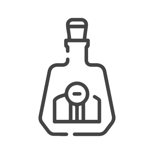 bourbon bottle icon