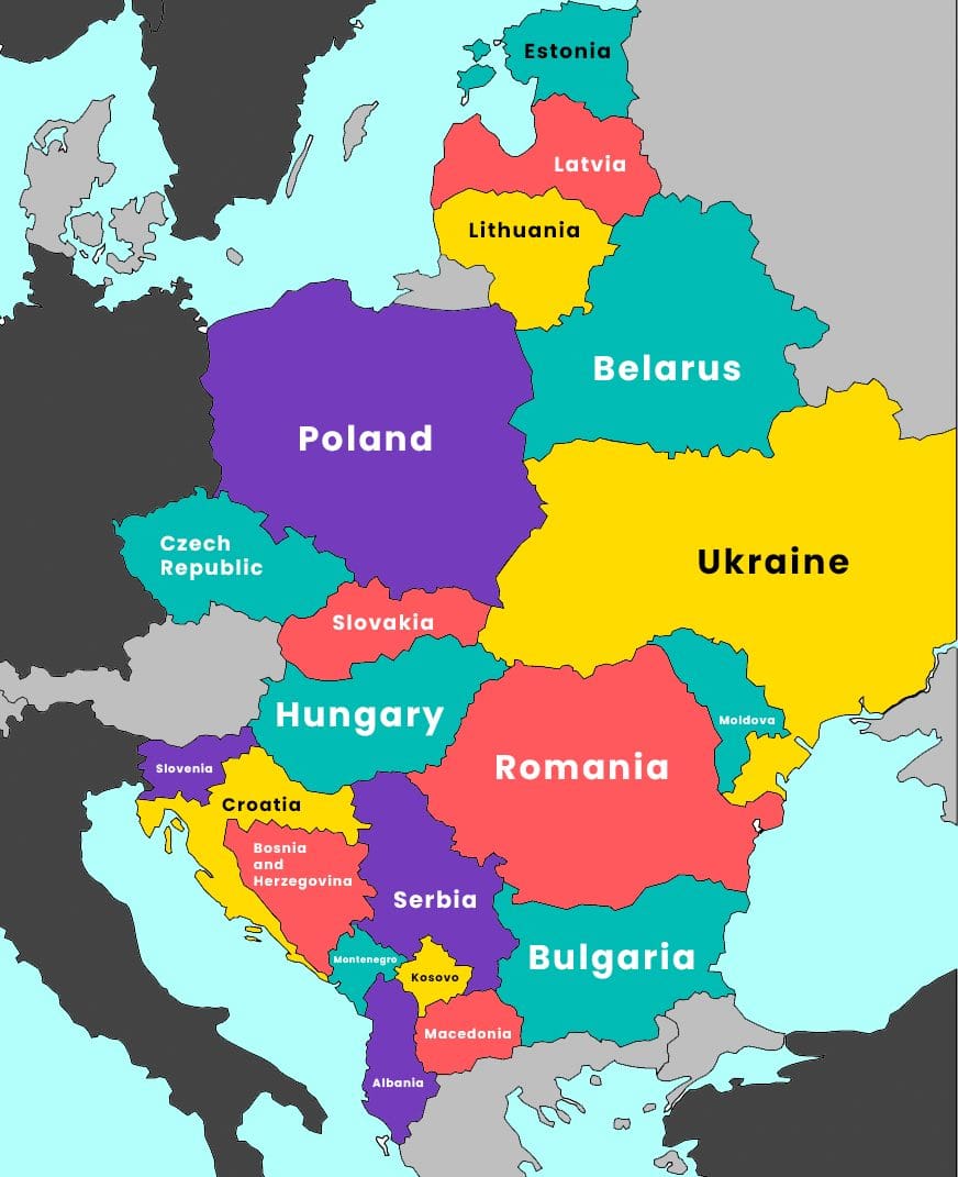 Eastern European Map